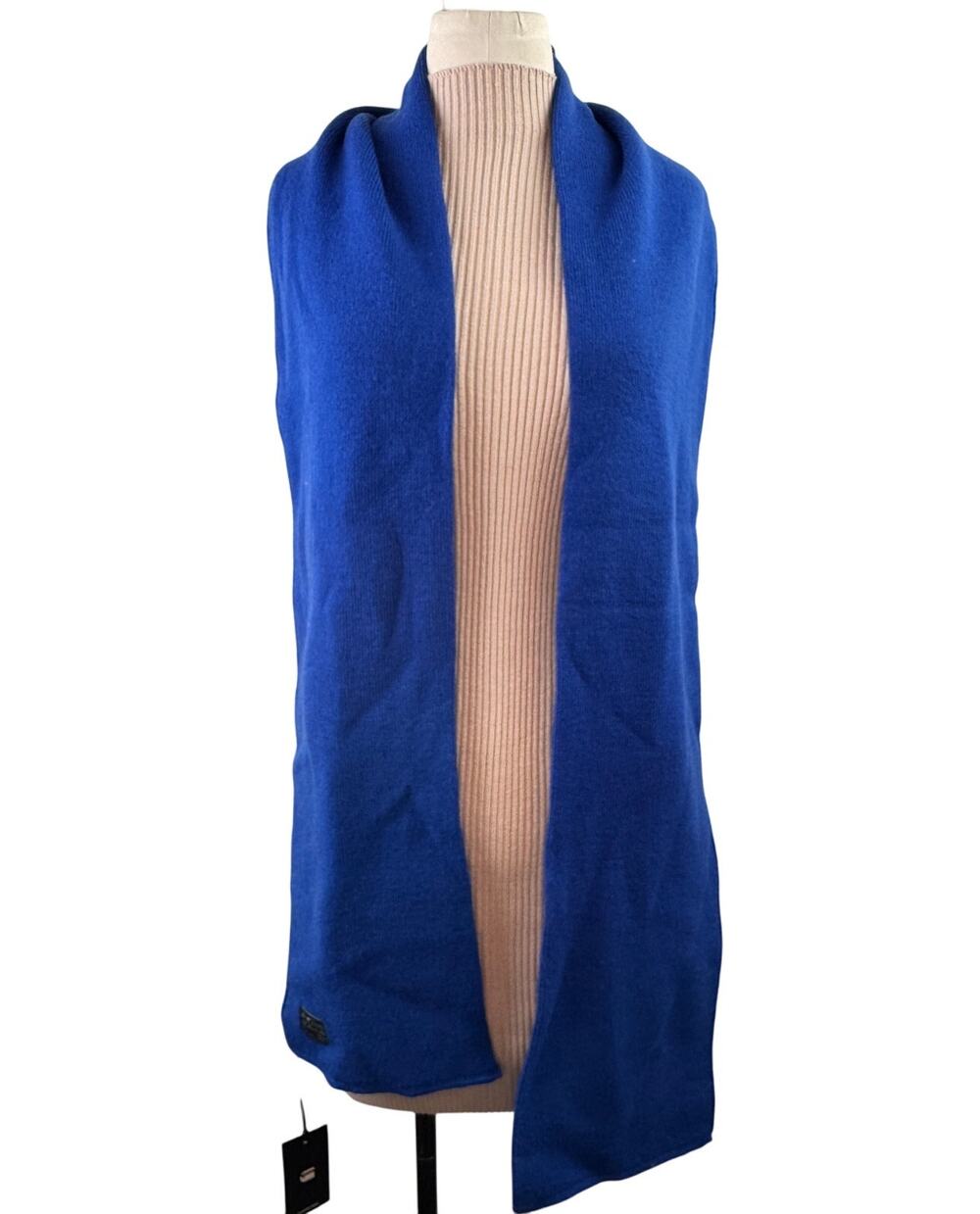G-Star Raw Effo Hudson Blue Winter Scarf Stretch Sheldy Knit Around Neck NEW